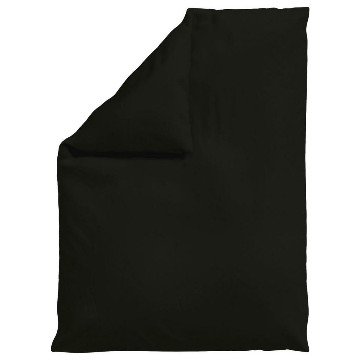 Bild 1 von Schlafgut Bettdeckenbezug Woven Satin, Schwarz, Textil, Uni, 155 cm, Textiles Vertrauen - Oeko-Tex®, AZO-frei, Bsci, Oeko-Tex® Standard 100, pflegeleicht, atmungsaktiv, bügelleicht, schadstoffgepr