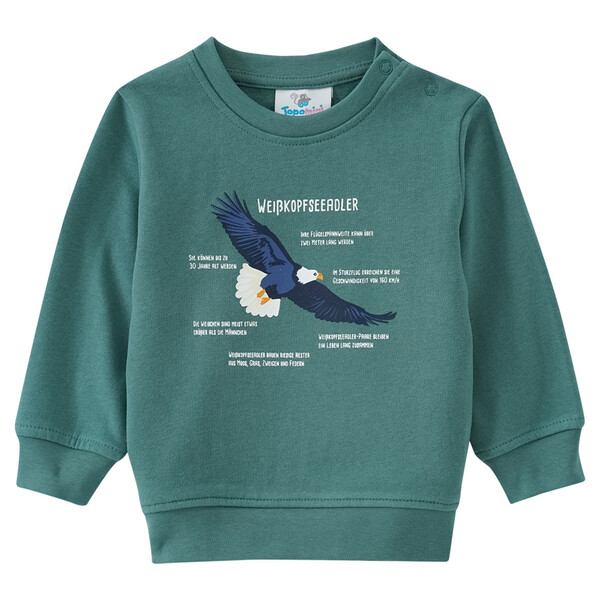 Bild 1 von Baby Sweatshirt mit Weißkopfseeadler-Motiv DUNKELGRÜN