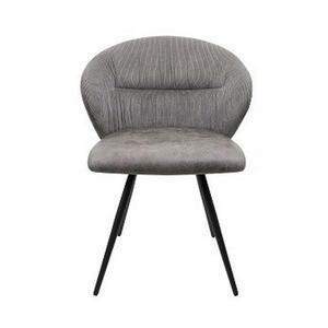Mid.you Stuhl, Grau, Metall, Textil, konisch, 57x80.5x62 cm, Esszimmer, Stühle, Esszimmerstühle, Vierfußstühle