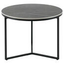 Bild 1 von Livetastic Couchtisch, Grau, Metall, Keramik, rund, Flachrohr, 60x45 cm, Wohnzimmer, Wohnzimmertische, Couchtische