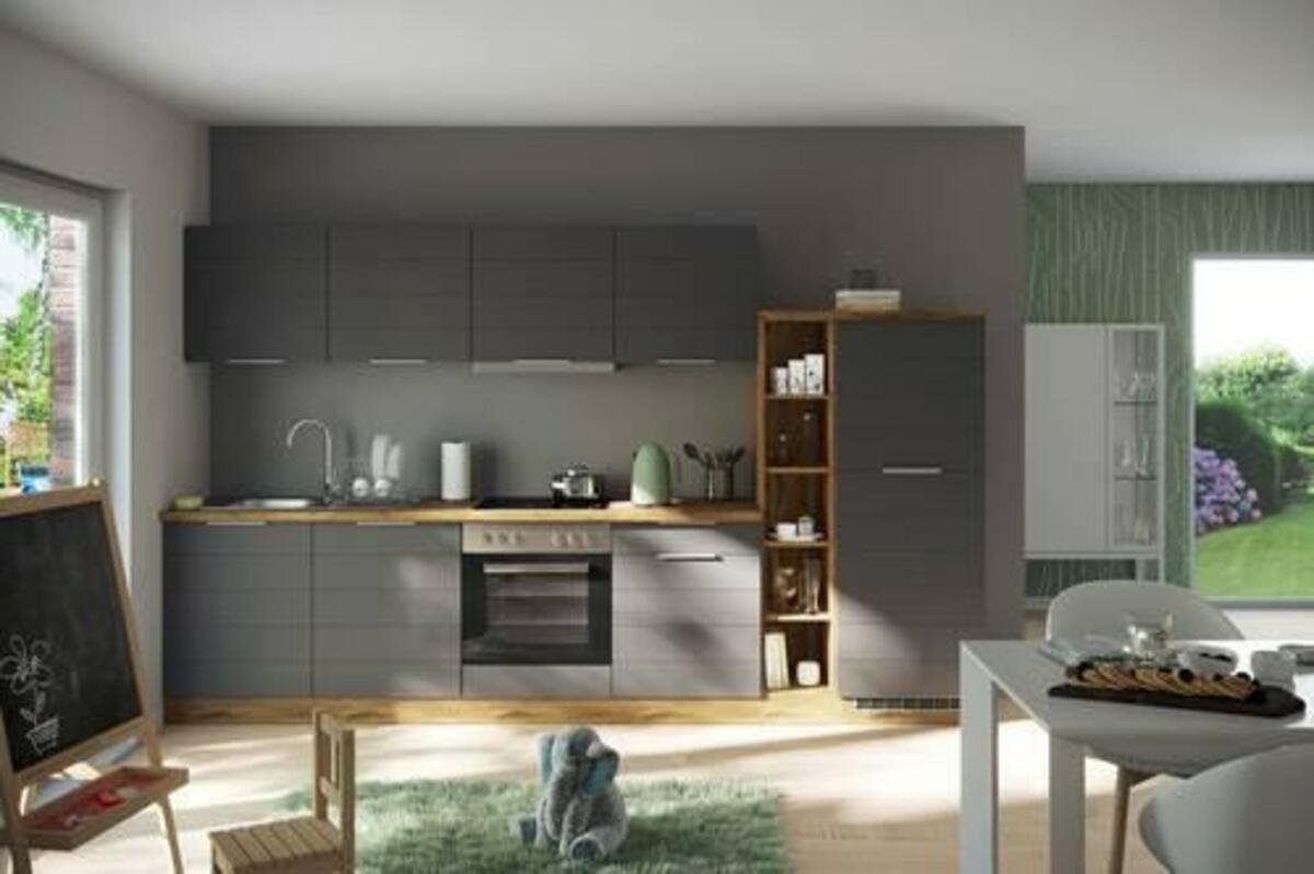 Bild 1 von KÜCHENBLOCK FLORENZ, Grau, Eiche Wotan