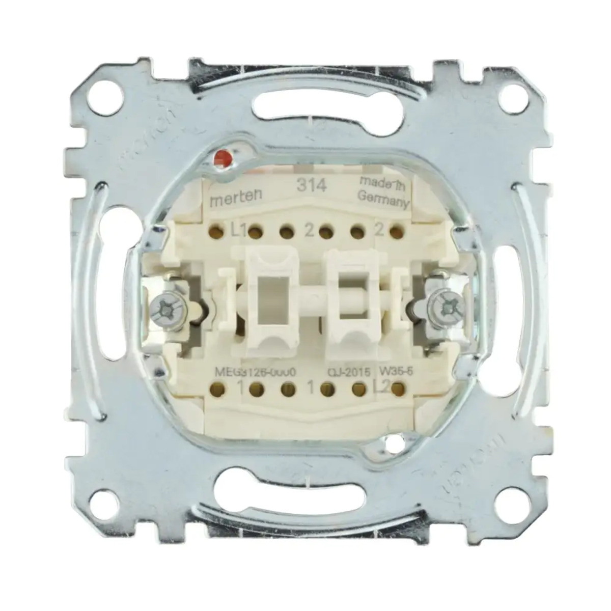Bild 1 von Merten Doppel- Wechselschaltereinsatz für 2 Wippen, MEG3126-0000