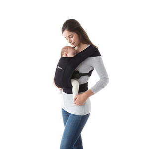 Ergo Baby Babytrage Embrace, Textil, 17.4x12.4x26.5 cm, unisex, Oeko-Tex® Standard 100, AGR-geprüft, Bauchtragefunktion, Schultergurte über Kreuz tragbar, Kindersitze, Babytragen