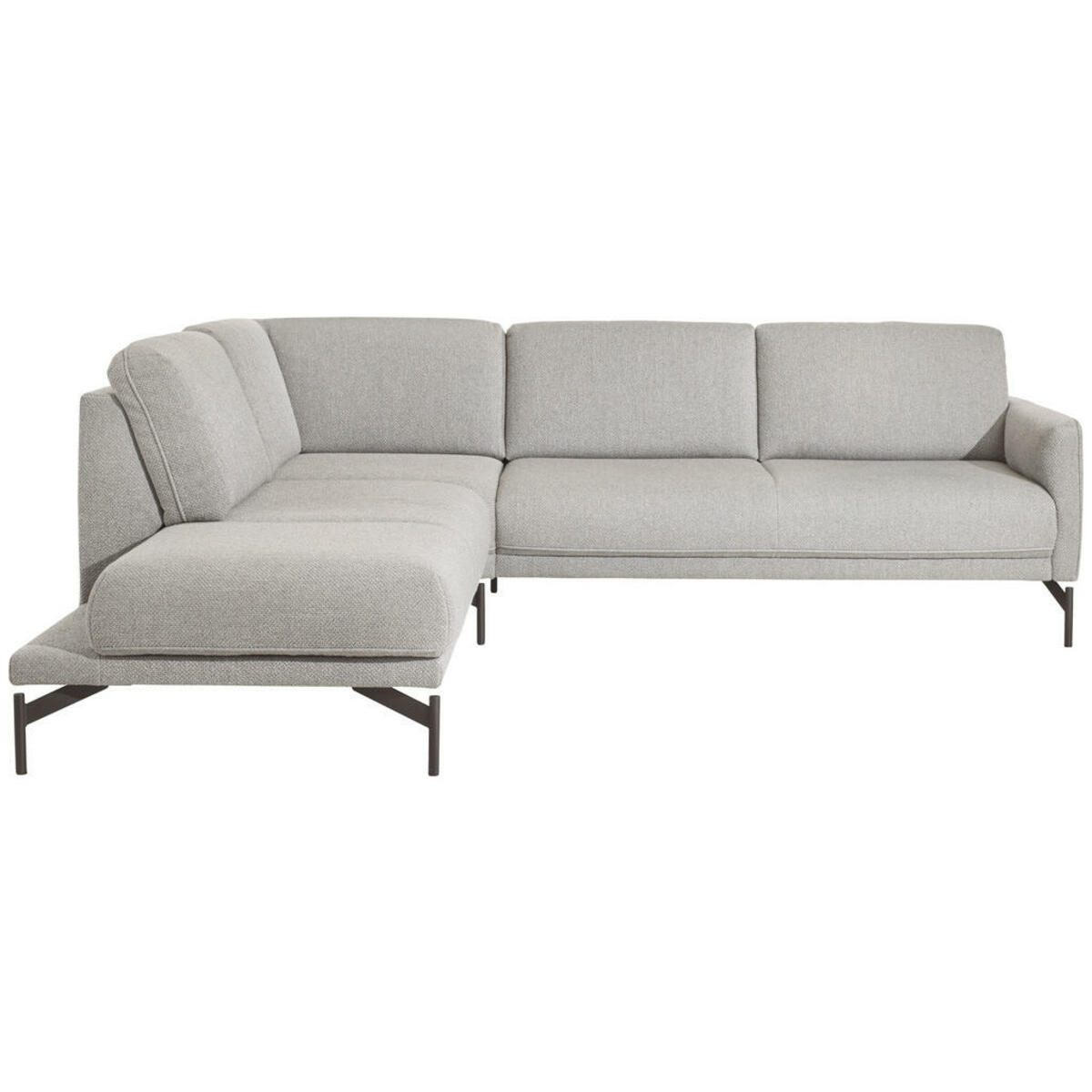 Bild 1 von Ambiente Ecksofa Nova, Blaugrau, Textil, 5-Sitzer, L-Form, Ottomane links, 254x230 cm, Blauer Engel, Goldenes M, Emas, erweiterbar, Typenauswahl, Lederauswahl, Stoffauswahl, planbar, Rücken echt, in