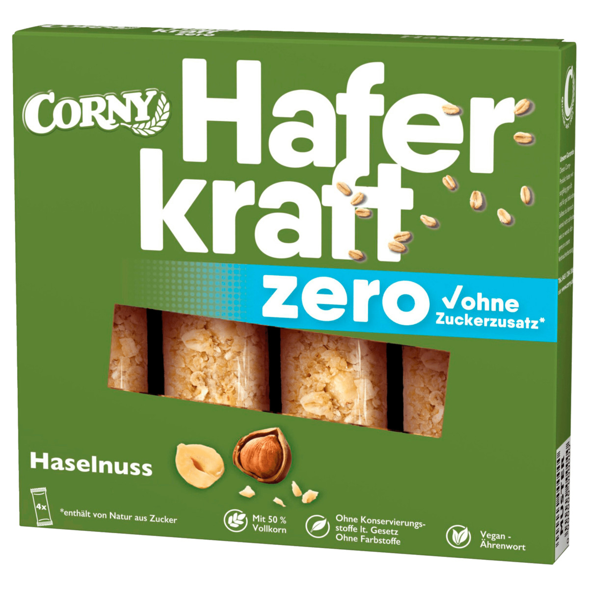 Bild 1 von Corny Haferkraft Haselnuss Zero 4x35g
