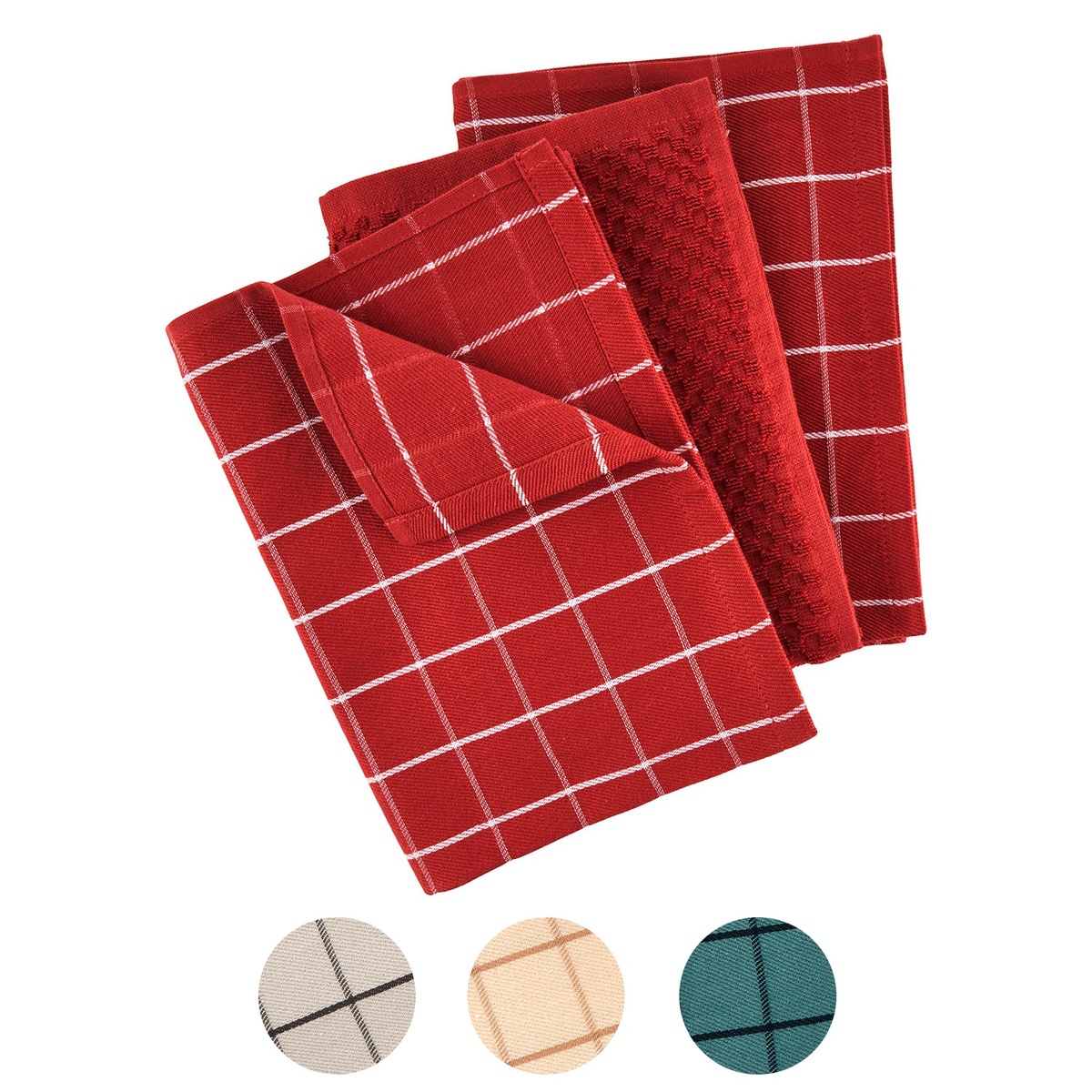 Bild 1 von CROFTON Strukturierte Geschirrtücher, 3er-Set