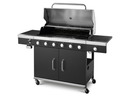 Bild 3 von GRILLMEISTER Gasgrill, 6plus1 Brenner, 26,1 kW mit Grillbesteck und Grillplatten