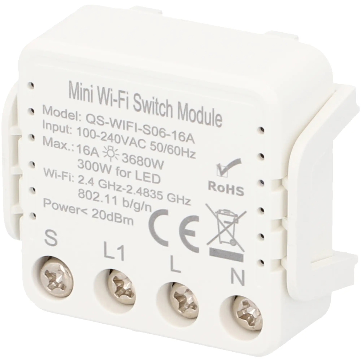 Bild 1 von Unitec WIFI Schalter mini steuerbar per Tuya-App, Einbaumodul