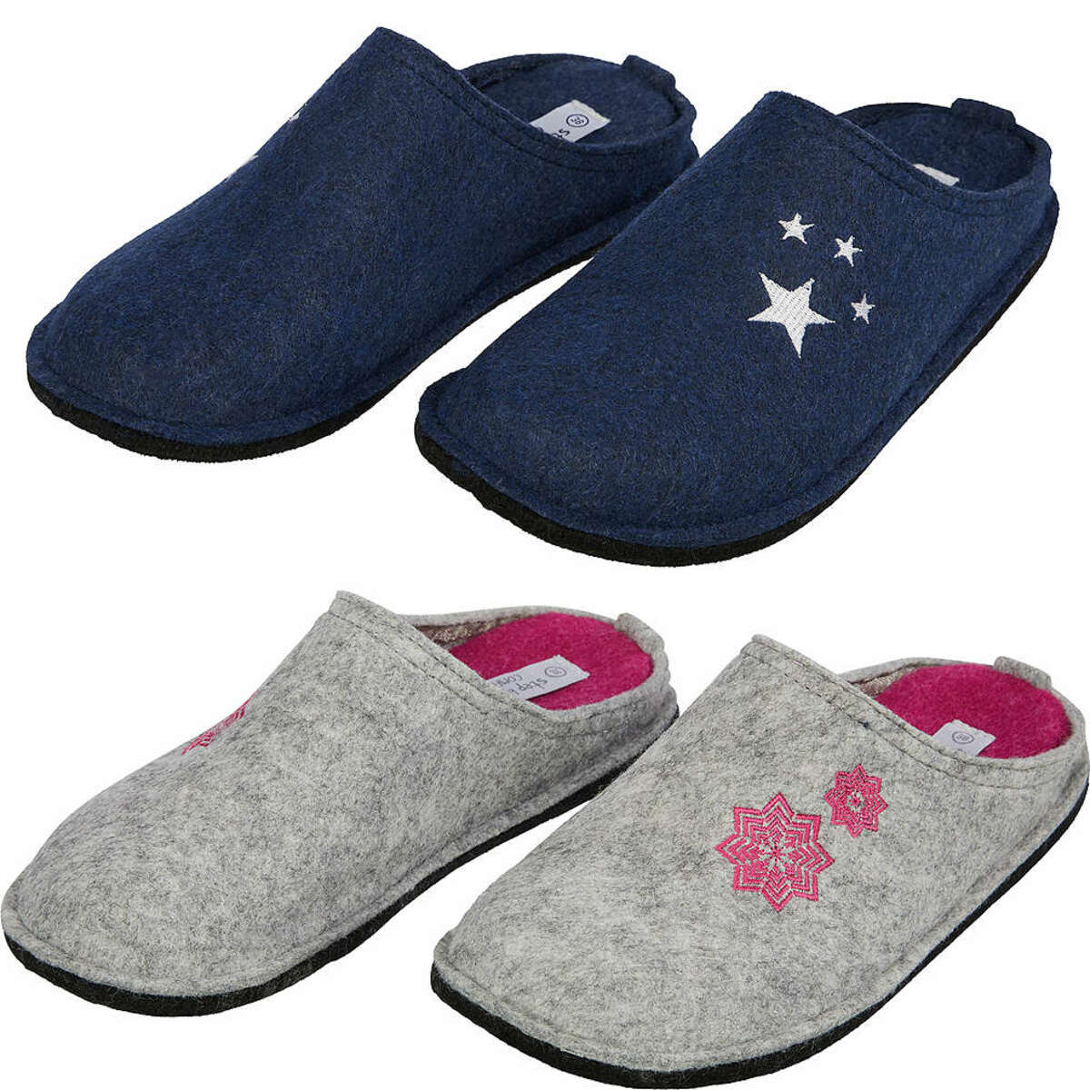 Bild 1 von STEP BY STEP Damen-Filzpantoffeln