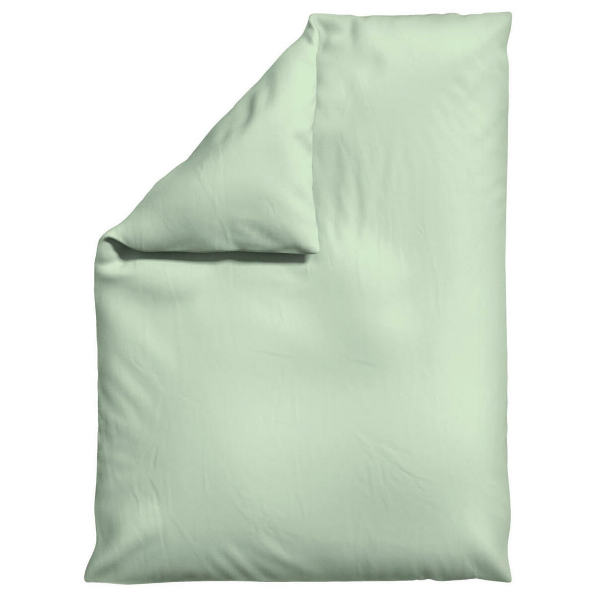 Bild 1 von Schlafgut Bettdeckenbezug Woven Satin, Hellgrün, Textil, Uni, 155 cm, Textiles Vertrauen - Oeko-Tex®, AZO-frei, Bsci, Oeko-Tex® Standard 100, pflegeleicht, atmungsaktiv, bügelleicht, schadstoffge