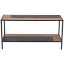 Bild 1 von Mid.you Couchtisch, Natur, Schwarz, Holz, Metall, Tanne, furniert, rechteckig, Flachrohr, 120x60x47 cm, Wohnzimmer, Wohnzimmertische, Couchtische