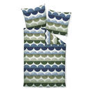 Bild 1 von Janine Bettwäsche, Blau, Grün, Weiß, Textil, Graphik, 200 cm, Textiles Vertrauen - Oeko-Tex®, bügelfrei, pflegeleicht, atmungsaktiv, hautfreundlich, saugfähig, schadstoffgeprüft, Schlaftextili