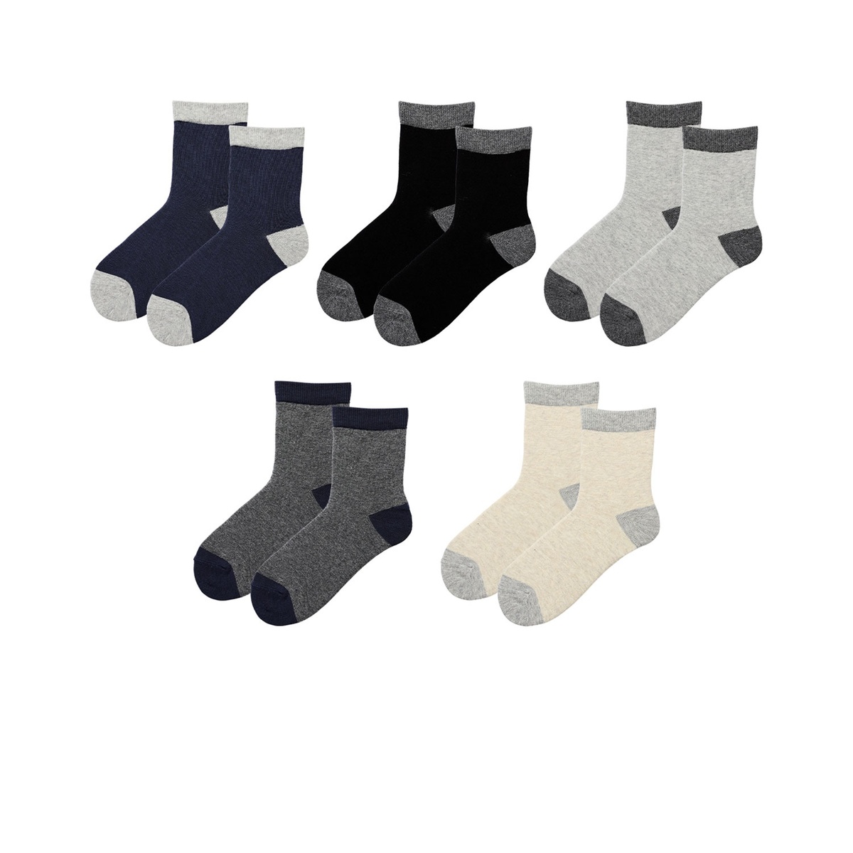 Bild 2 von LILY & DAN Kinder Wintersocken, 5 Paar