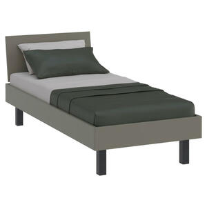 Xora Bett Primolar, Grau, Grün, Metall, Höhe ca. 15 cm, 90x200 cm, in verschiedenen Holzdekoren erhältlich, Größen für Lattenrost geeignet, Schlafzimmer, Betten, Futonbetten