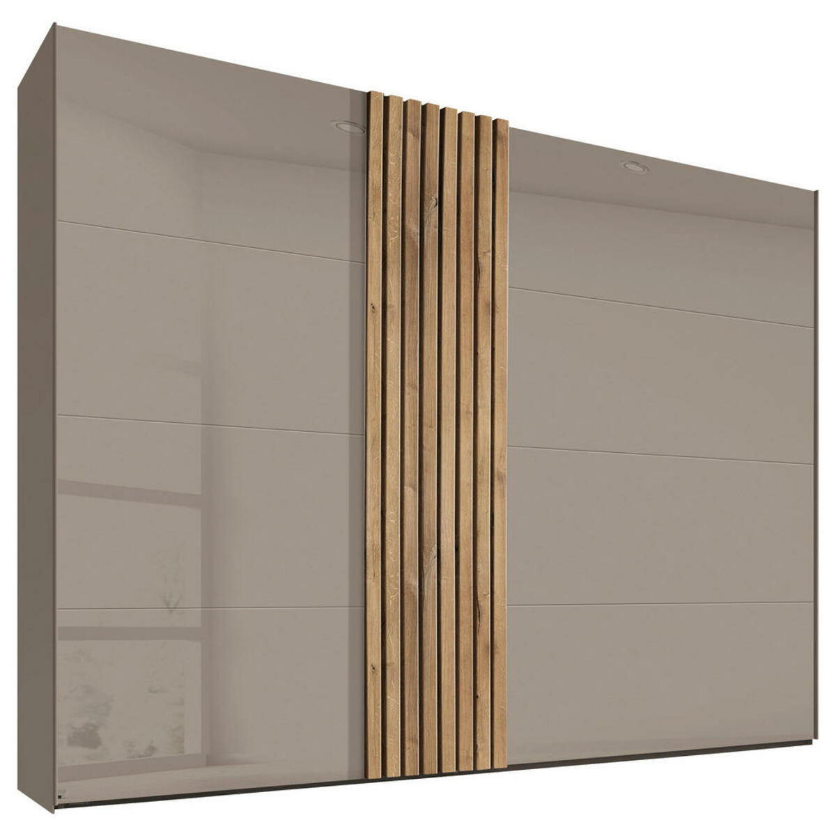 Bild 1 von Novel Schwebetürenschrank, Eiche, Fango, Holzwerkstoff, 8 Fächer, 280x223x68 cm, Goldenes M, BQ - Bündnis für Qualität, Made in Germany, Typenauswahl, Beimöbel erhältlich, umfangreiches Zubeh