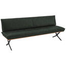 Bild 1 von Koinor Sitzbank, Schwarz, Dunkelgrün, Holz, Metall, Leder, Echtleder, Büffelleder, Nussbaum, furniert, 3-Sitzer, 214x88x66 cm, Goldenes M, Dgm, Fußauswahl, Lederauswahl, Stoffauswahl, Typenauswahl