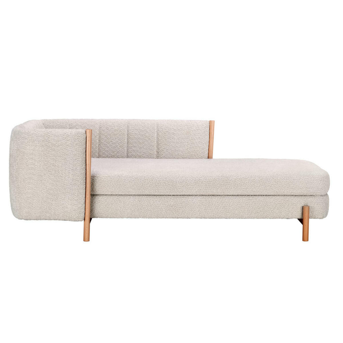 Bild 1 von Niels Andersson Récamiere, Creme, Textil, Buche, 216x90x109 cm, Stoffauswahl, seitenverkehrt erhältlich, Wohnzimmer, Sofas & Couches, Sofas, Recamieren