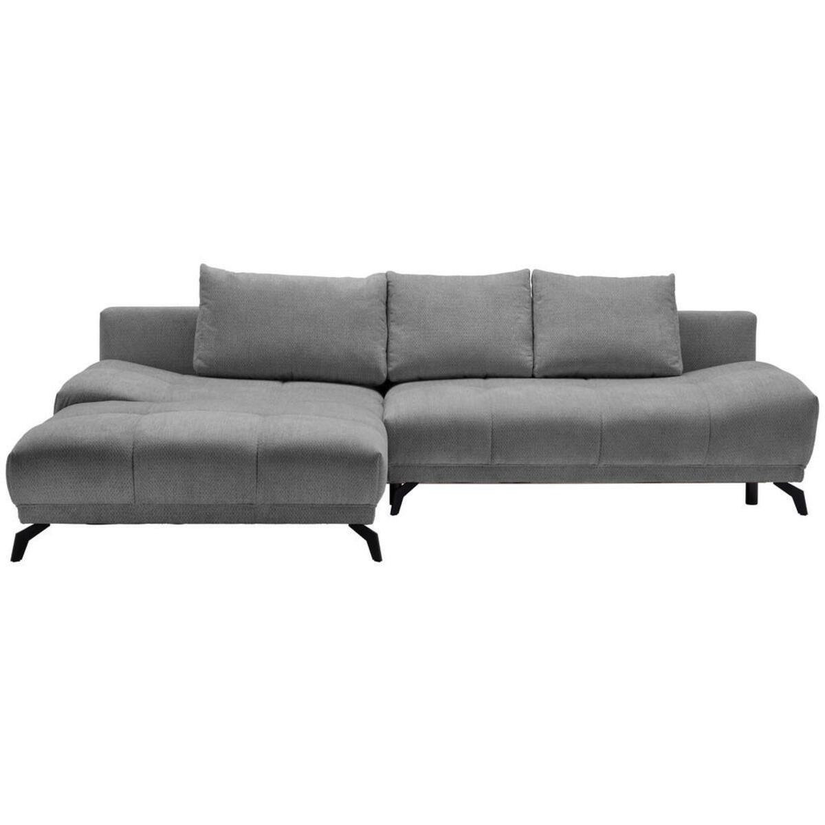 Bild 1 von Hom`in Ecksofa, Grau, Dunkelgrau, Textil, 5-Sitzer, Füllung: Schaumstoff, Ottomane links, L-Form, 290x182 cm, Stoffauswahl, seitenverkehrt erhältlich, Schlafen auf Sitzhöhe, Wohnzimmer, Sofas & Co