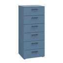 Bild 1 von Xora Kommode Primolar Garda, Blau, Metall, 6 Schubladen, 50x118x41 cm, Typenauswahl, stehend, in verschiedenen Größen erhältlich, Garderobe, Garderoben Kommoden