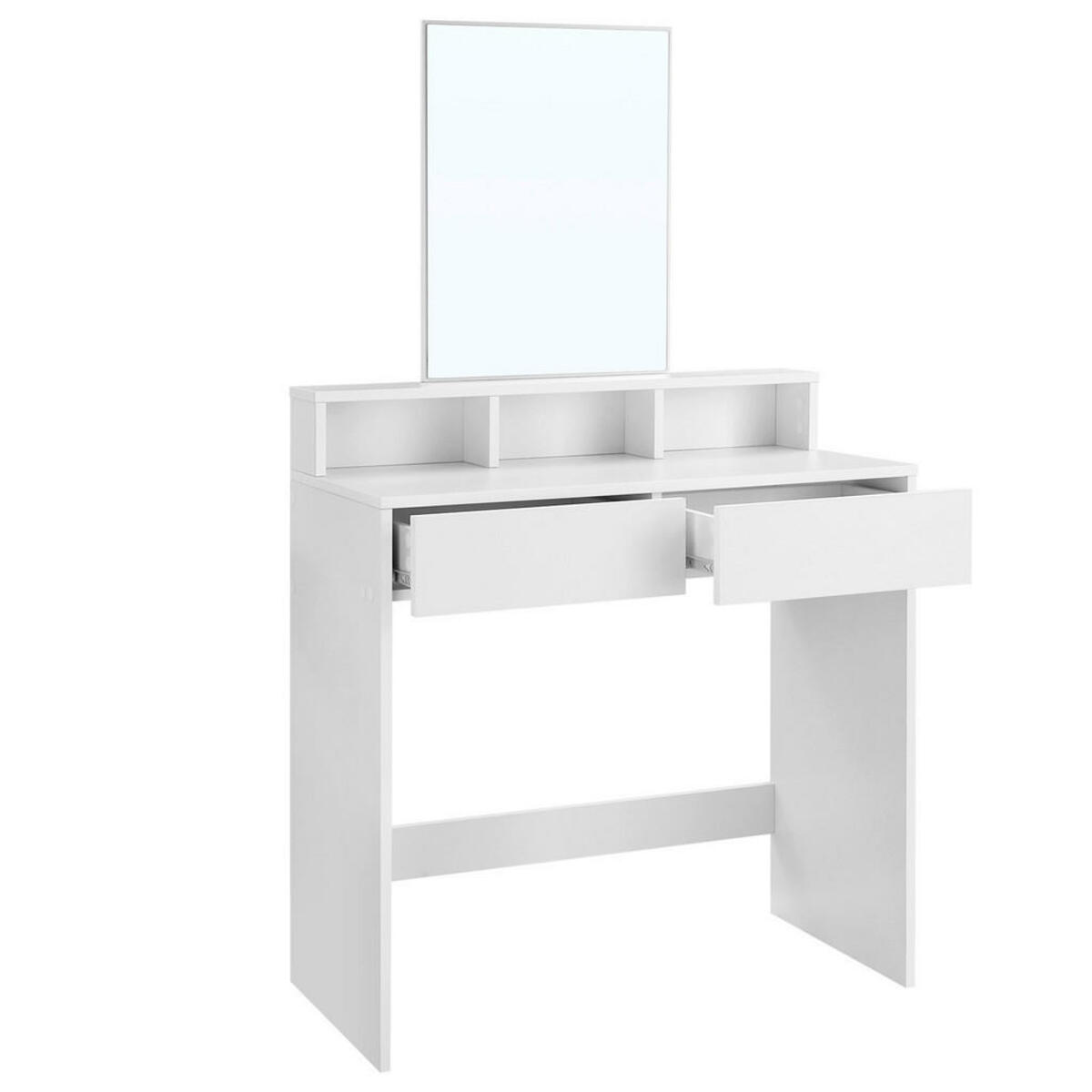 Bild 1 von Boxxx Schminktisch, Weiß, Glas, 2 Schubladen, rechteckig, Wange, 40x140 cm, Schlafzimmer, Schminktische