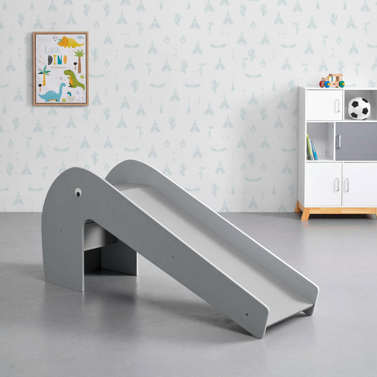 Bild 1 von Bessagi Kids Kinderrutsche, Grau, 45x68x155 cm, Bsci, Spielzeug, Kinderspielzeug, Sonstiges Spielzeug