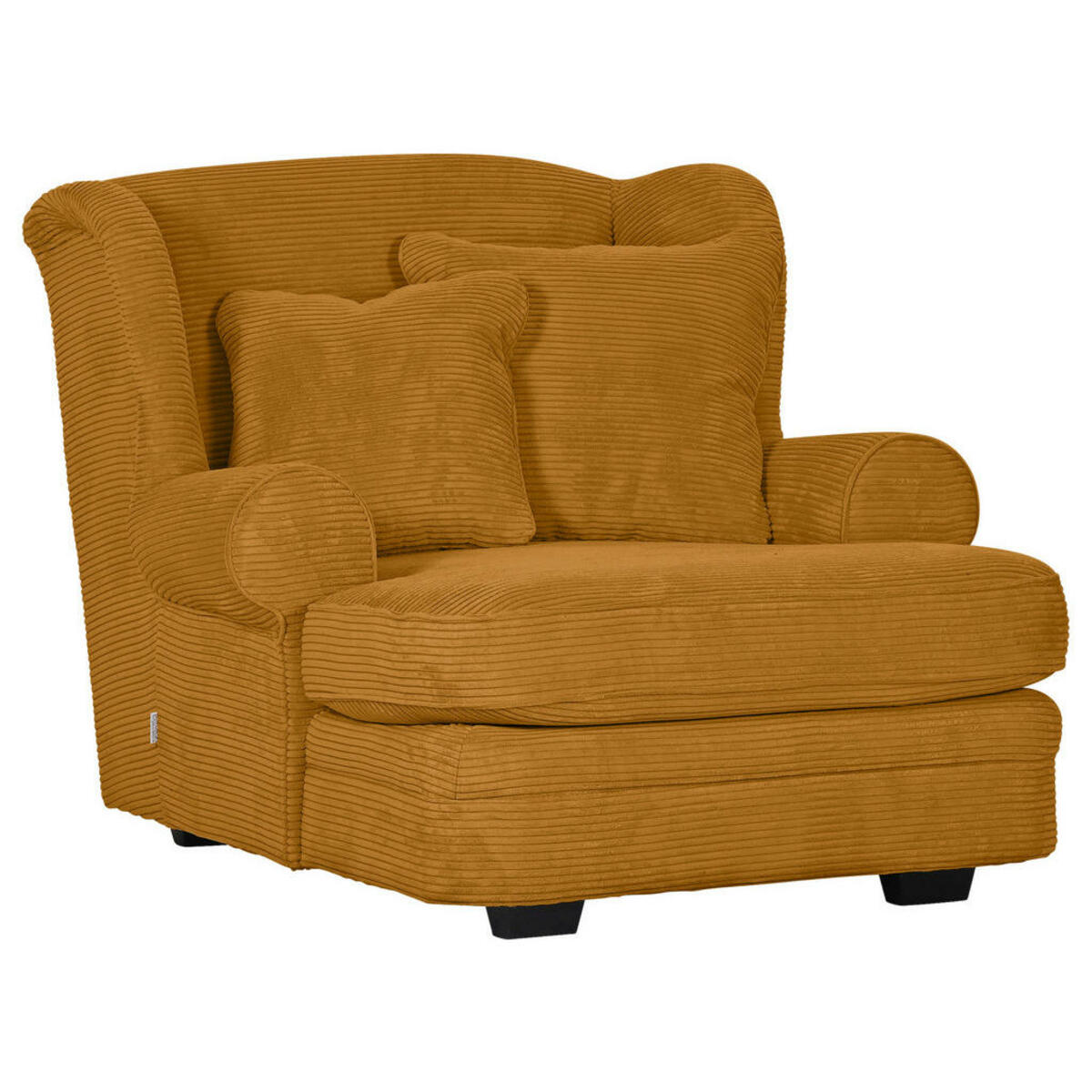 Bild 1 von Ambia Home Xxl-Sessel, Dunkelgelb, Textil, Buche, massiv, Füllung: Schaumstoff, 121x100x140 cm, Stoffauswahl, Wohnzimmer, Sessel, Polstersessel