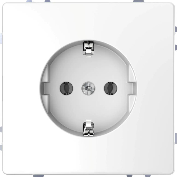 Bild 1 von Merten Schutzkontakt-Steckdose System Design, Lotosweiß, MEG2301-6035