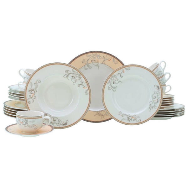 Bild 1 von Creatable Kombiservice Villa Medici, Creme, Keramik, 30-teilig, 250 ml,250 ml, lebensmittelecht, Essen & Trinken, Geschirr, Geschirr-Sets, Kombiservice