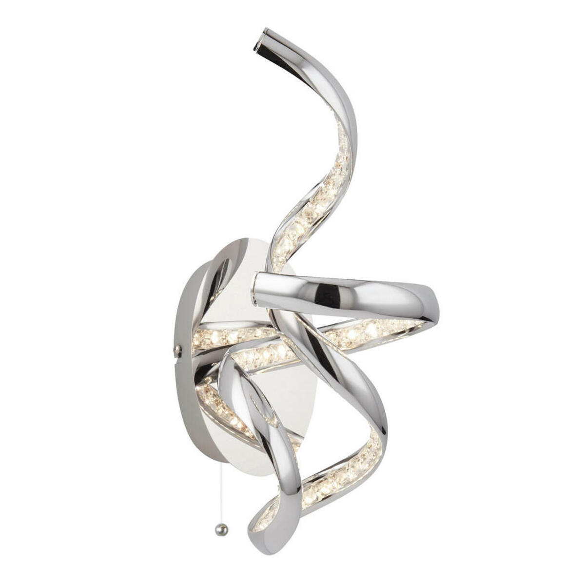 Bild 1 von Wandleuchte Twirls, Metall, Glas, länglich,länglich, 38 cm, Lampen & Leuchten, Leuchtenserien