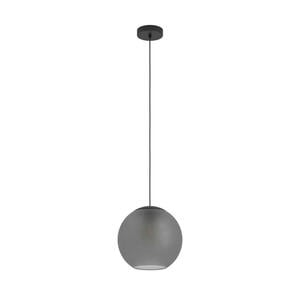 Eglo Hängeleuchte Arangona, Grau, Schwarz, Metall, Glas, länglich,länglich, 150 cm, Lampen & Leuchten, Leuchtenserien