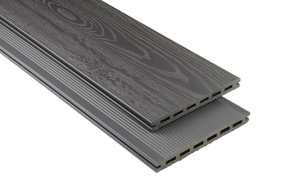 Kovalex Terrassendiele WPC 19 x 2,0 cm graubraun mattiert Meterware von