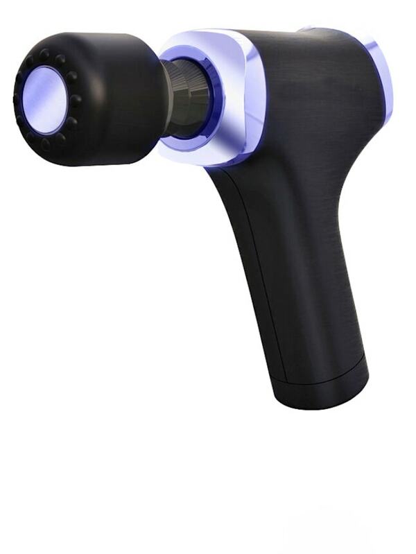 AkkuMassagegerät 'MassageGun', 3 verschiedene Massageaufsätze Relax