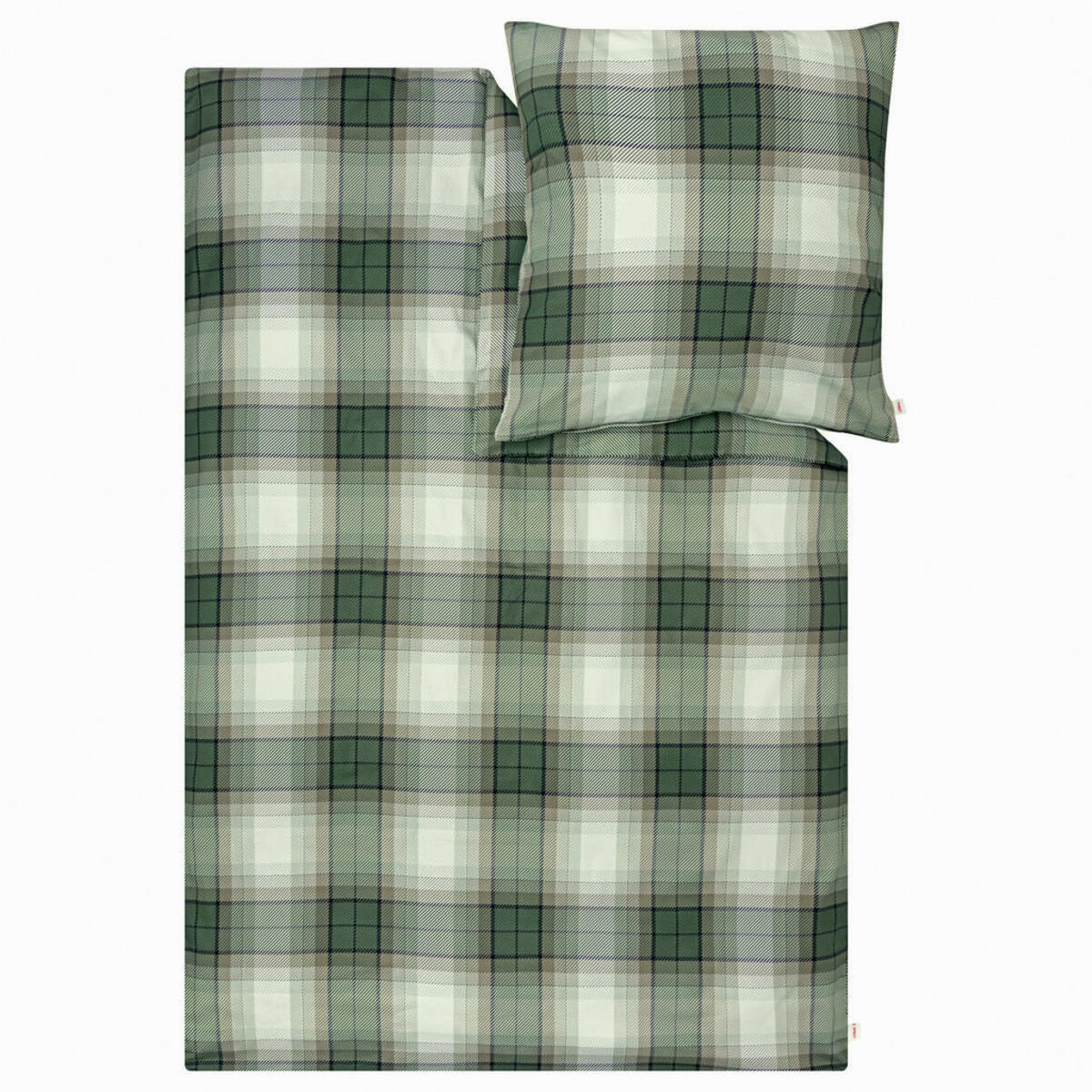 Bild 1 von S. Oliver Bettwäsche s.Oliver, Natur, Olivgrün, Textil, Karo, 155 cm, Textiles Vertrauen - Oeko-Tex®, Made in Europe, Oeko-Tex® Made IN Green, Grüner Knopf, pflegeleicht, atmungsaktiv, hautfreun