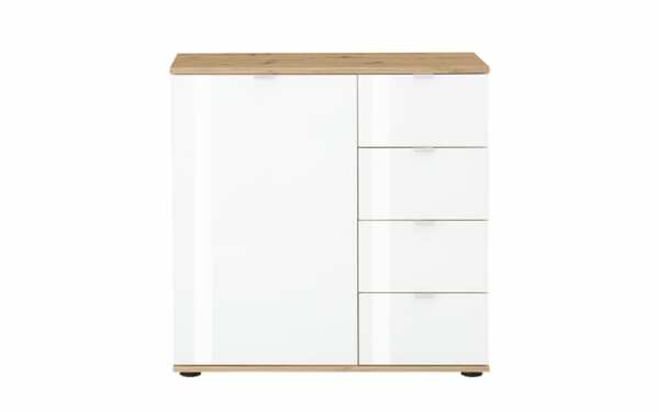 Bild 2 von Kommode Fonte in Asteiche Nachbildung-weiß, 81 x 82 cm