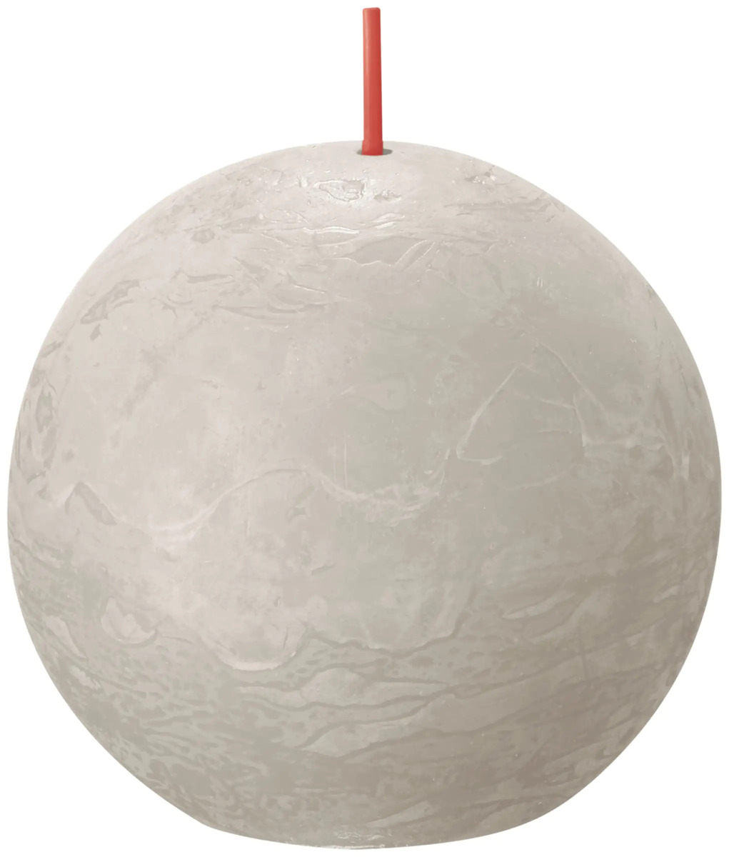 Bild 1 von Bolsius Rustik Kugelkerze sandgrau, Ø 7,6 cm