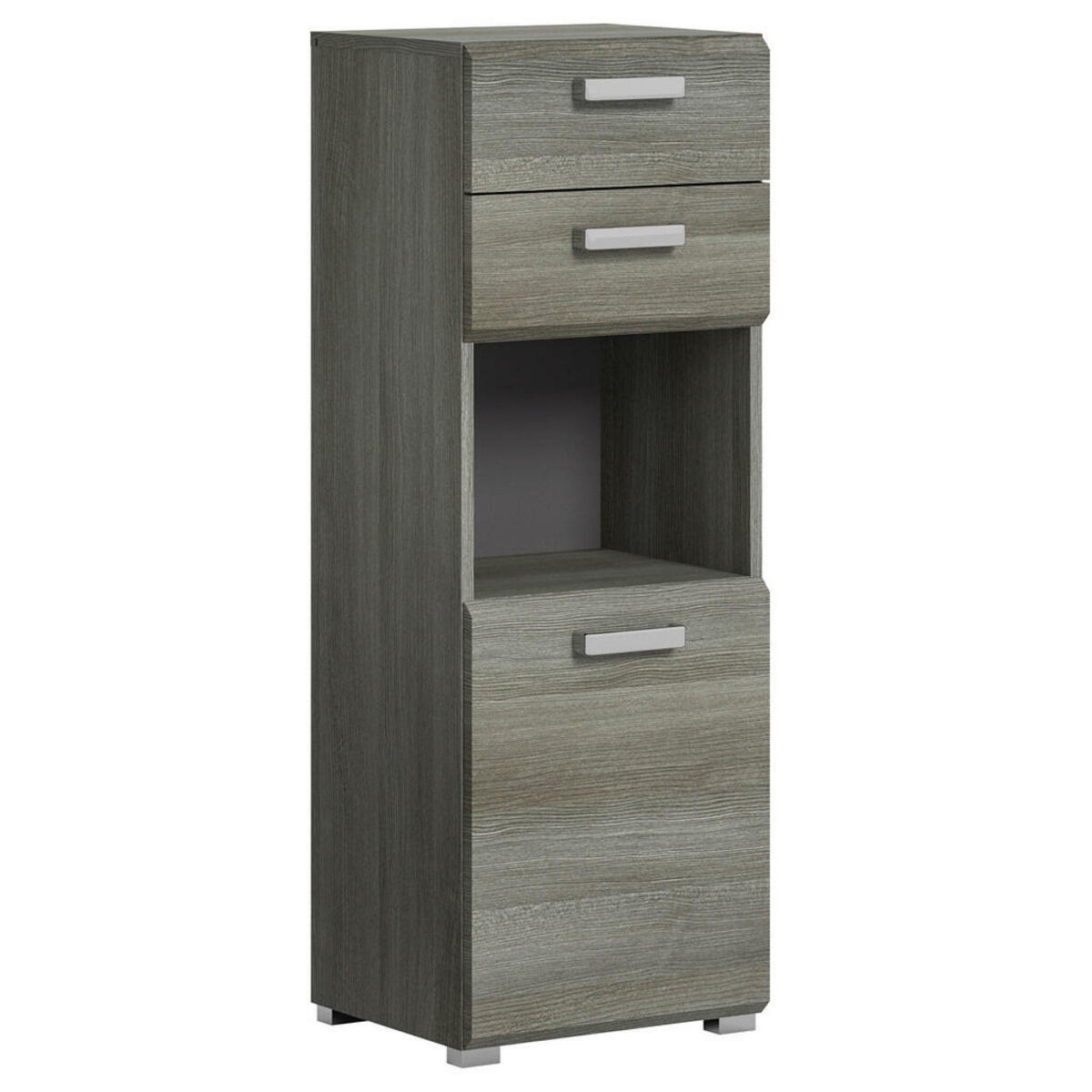 Bild 1 von Mid.you Highboard, Grau, Kunststoff, 1 Fächer, 2 Schubladen, 40x109x33 cm, erweiterbar, Wohnzimmer, Kommoden & Sideboards, Highboards