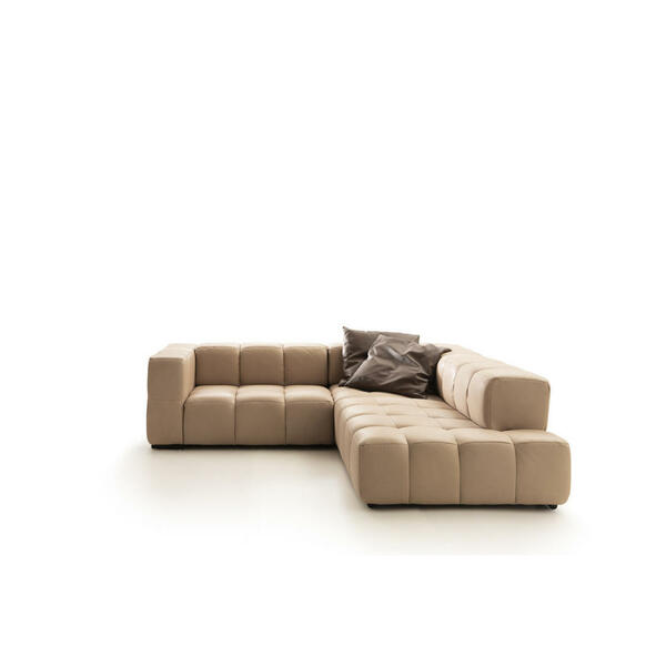 Bild 1 von Livetastic Ecksofa, Hellbraun, Leder, Echtleder, Semi-Anilinleder, Ottomane rechts, L-Form, 255x244 cm, Wohnzimmer, Sofas & Couches, Wohnlandschaften, Ledersofas