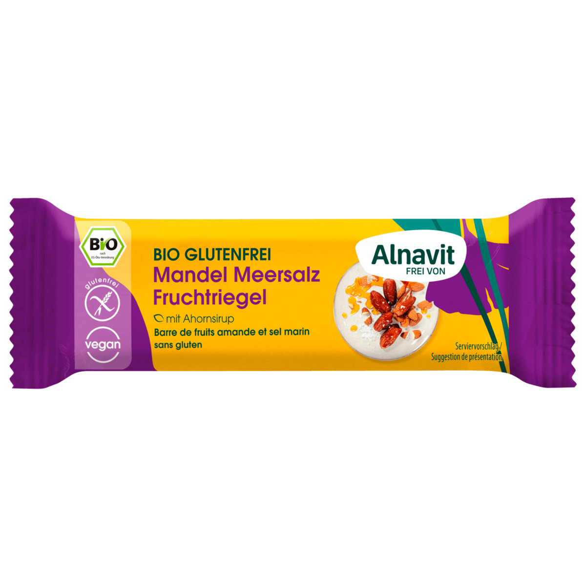 Bild 1 von Alnavit Bio Mandel Meersalz Fruchtriegel 50g