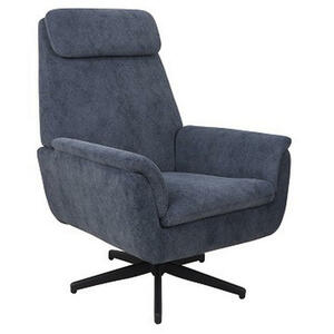 Mid.you Relaxsessel Lesesessel, Blau, Textil, 77x105x90 cm, Wohnzimmer, Sessel, Relaxsessel