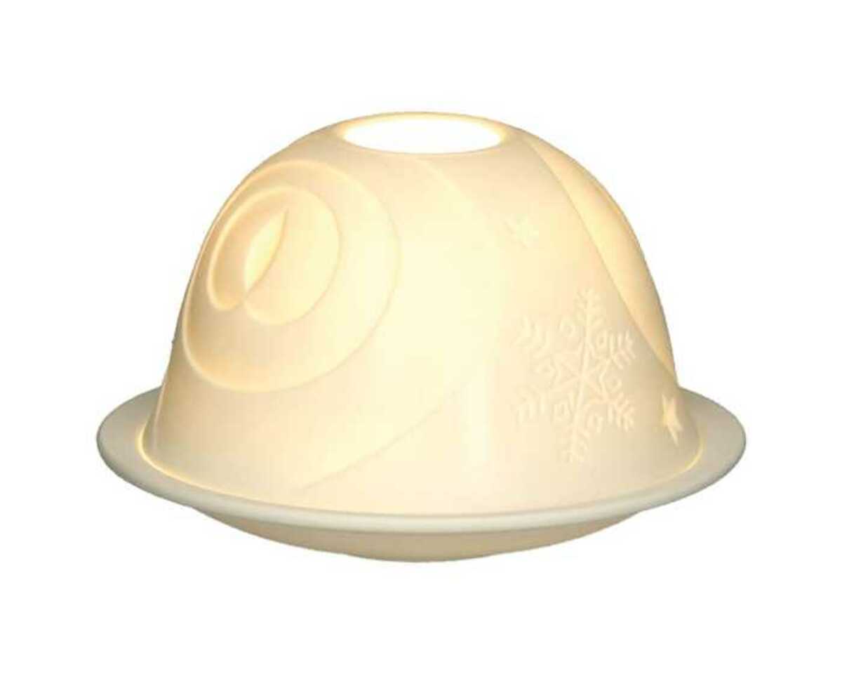 Bild 1 von Windlicht Dome aus edlem Porzellan Ø 13 cm Höhe 7,5 cm 6fach