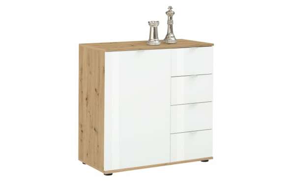 Bild 3 von Kommode Fonte in Asteiche Nachbildung-weiß, 81 x 82 cm