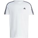 Bild 1 von Adidas ESSENTIALS SINGLE JERSEY 3-STREIFEN T-Shirt Herren Weiß