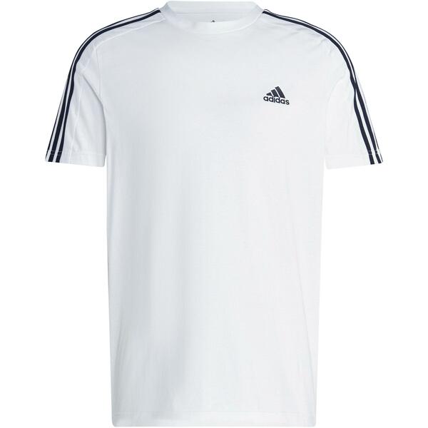 Bild 1 von Adidas ESSENTIALS SINGLE JERSEY 3-STREIFEN T-Shirt Herren Weiß