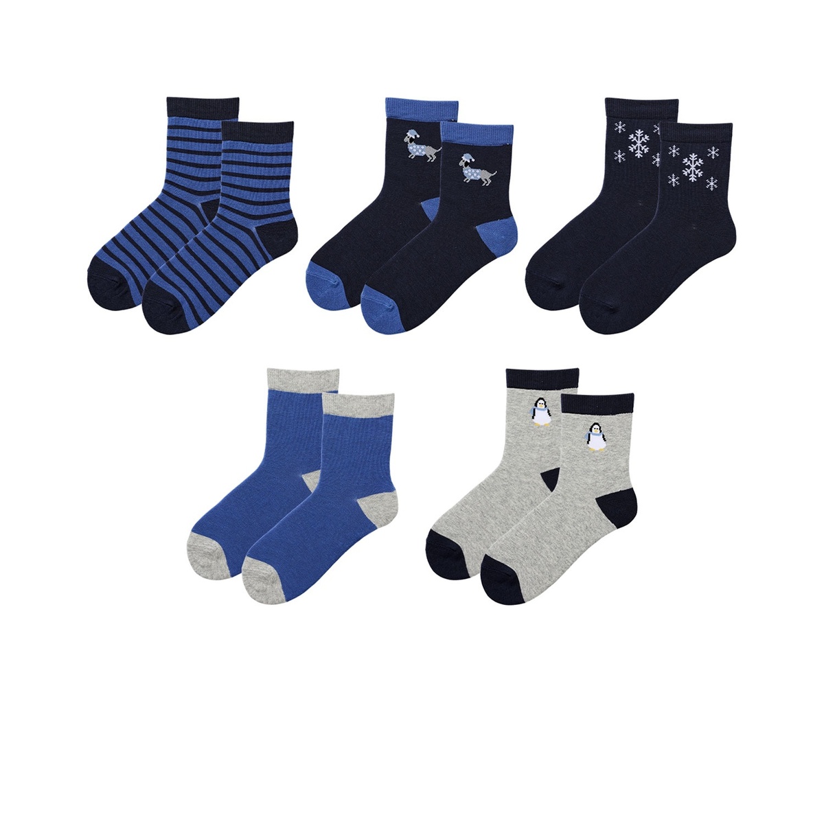 Bild 3 von LILY & DAN Kinder Wintersocken, 5 Paar