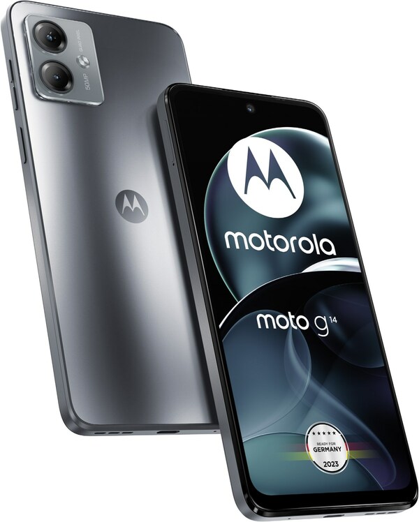 Bild 1 von Moto G14 Smartphone steel grey