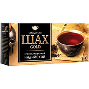 Schwarzer indischer Tee "Shah Gold", granuliert, in Teebeute...