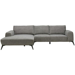 Stylife Ecksofa, Grau, Textil, 3-Sitzer, Füllung: Schaumstoff, L-Form, Ottomane links, 298x187 cm, Stoffauswahl, seitenverkehrt erhältlich, Hocker erhältlich, Wohnzimmer, Sofas & Couches, Wohnland