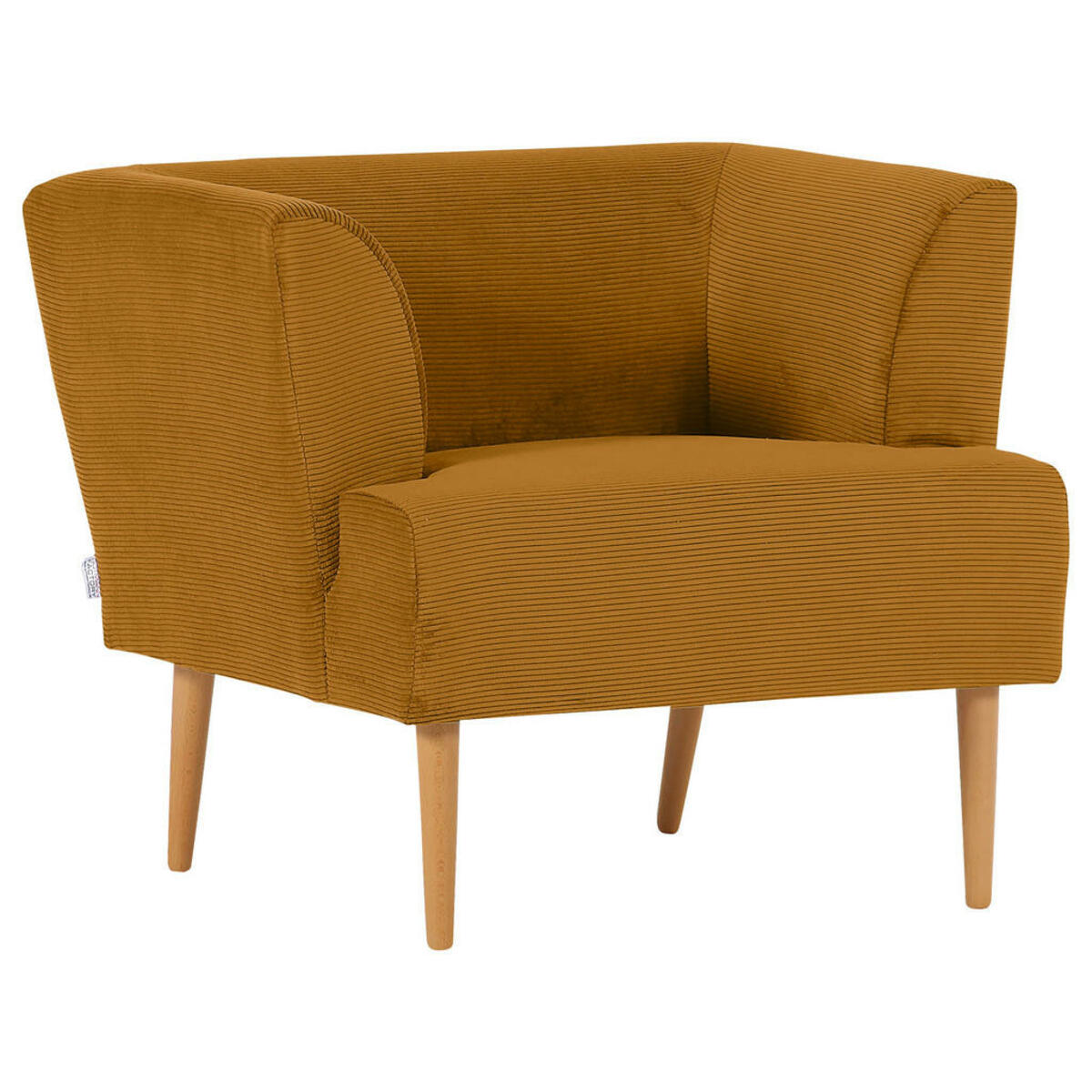 Bild 1 von Hom`in Sessel, Dunkelgelb, Textil, Buche, massiv, 85x71x80 cm, Stoffauswahl, Wohnzimmer, Sessel, Polstersessel