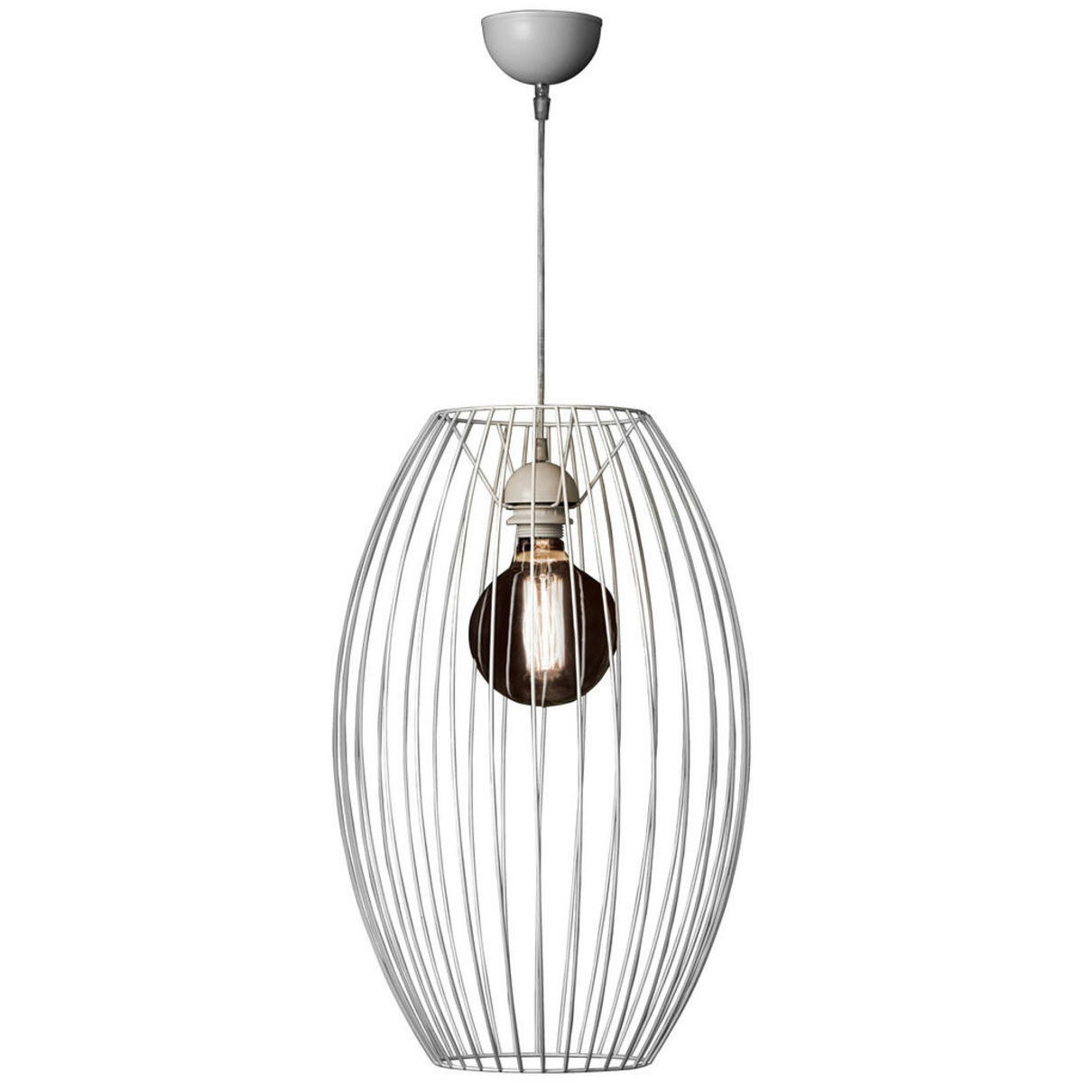 Bild 1 von Mid.you Hängeleuchte, Weiß, Metall, 34x55 cm, Lampen & Leuchten, Innenbeleuchtung, Hängelampen, Pendelleuchten