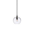 Bild 1 von Belid Hängeleuchte Gloria, Klar, Schwarz, Metall, Glas, 17.5 cm, CE, Lampen & Leuchten, Leuchtenserien